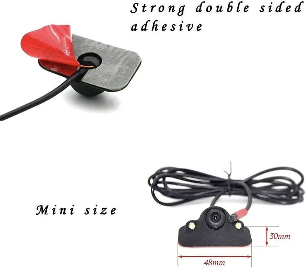 Car  Blind Spot Side View Camera, Reverse Camera, Front/Side View Camera with Auto-dimming LEDs,  Drilling, Mirror/Non-Mirror Image Adjustable Easy Installation