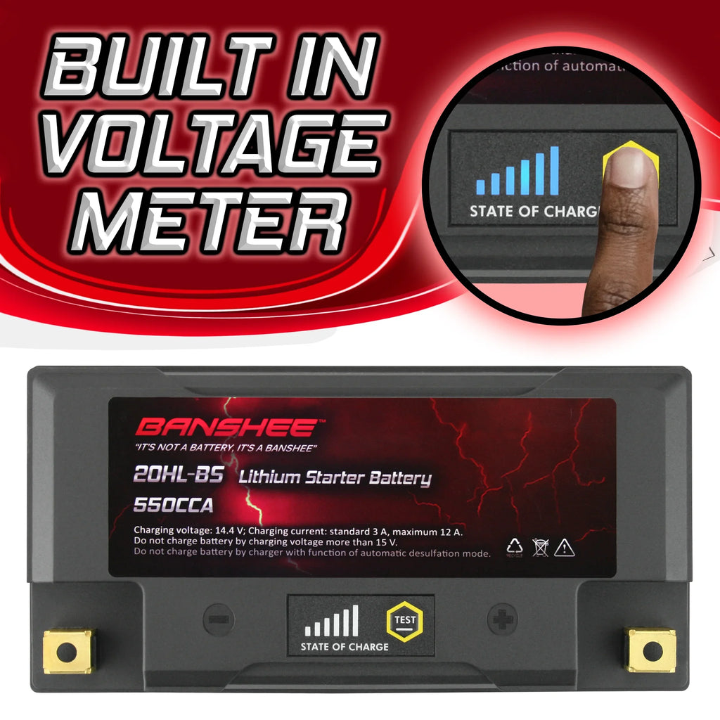 Banshee - LiFePO4 Motorsports Battery Compatible with American Iron Horse Ranger 2001 to 2002