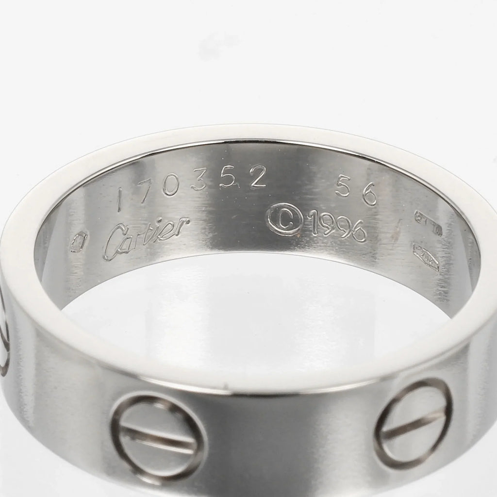 Pre-Owned Cartier  Love No. 15 Ring   White Gold Approx. 7.9g  (Good)