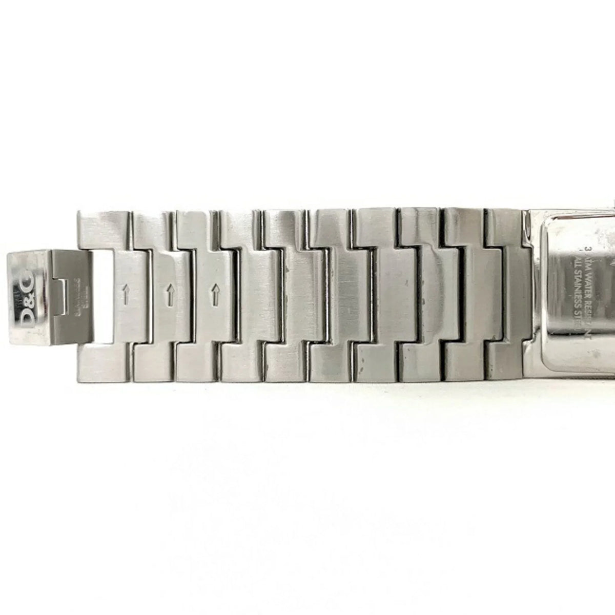 Pre-Owned Dolce & Gabbana Watch Silver Rhinestone    Ladies Stainless Steel Quartz Square 2 Hands Analog (Good)