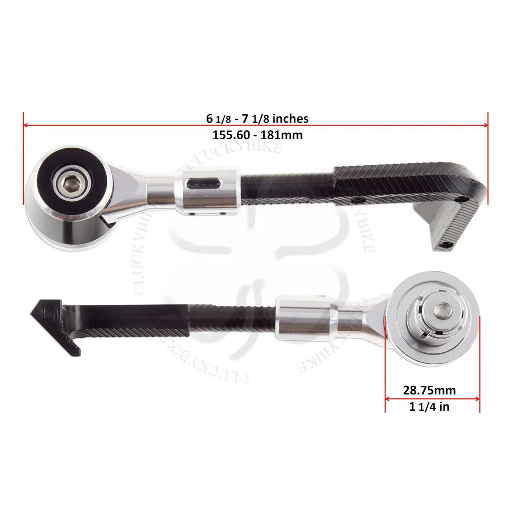 Silver Lever Guard 7/8" & 6mm  Race Universal Hand Block  Bar End