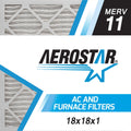 18x18x1  and Furnace Air Filter by Aerostar -  11, Box of 6